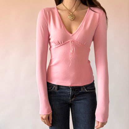 Y2K Deadstock BCBG Ribbon Top (S)