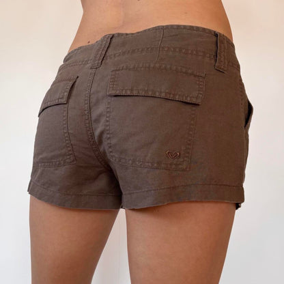 Y2K Roxy Linen Blend Shorts (XS/S)