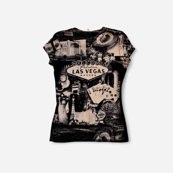 Y2K Las Vegas Graphic Tee (L)
