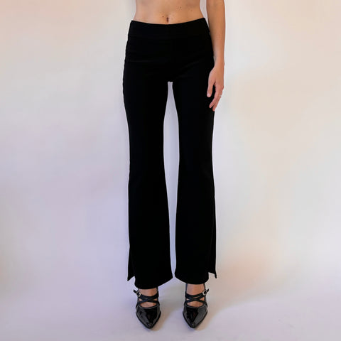 Y2K Noir Stretch Flares (S)