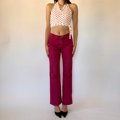 Y2K Magenta Flares (S)