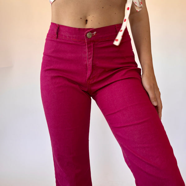 Y2K Magenta Flares (S)