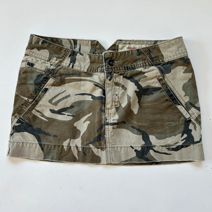 2000s Camo Mini Skirt (XS)