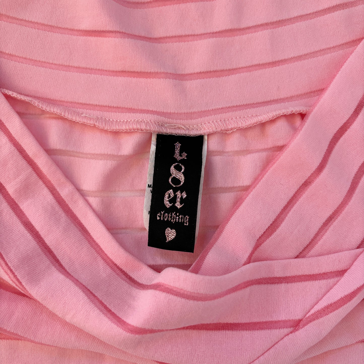 Y2K Baby Pink Off Shoulder Top (S)