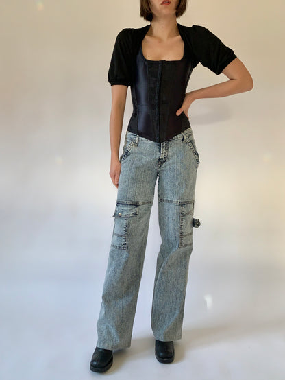 Y2K Cargo Jeans (S)