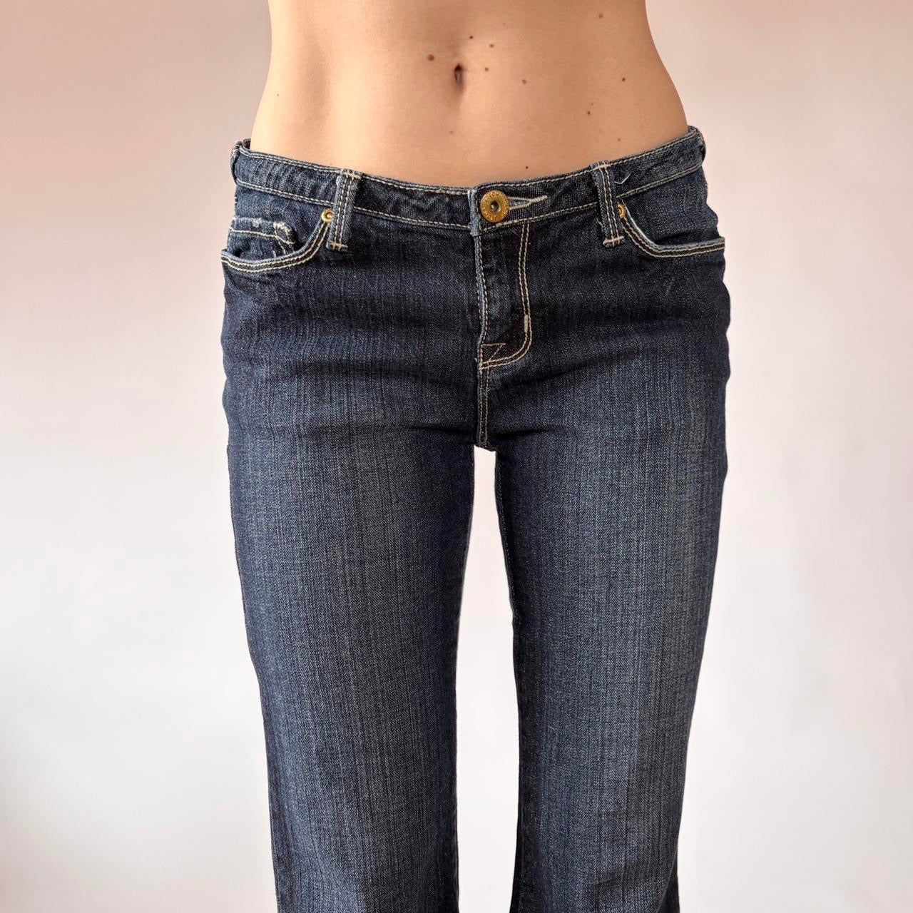 Y2K Low Rise Flare Jeans (XS/S)