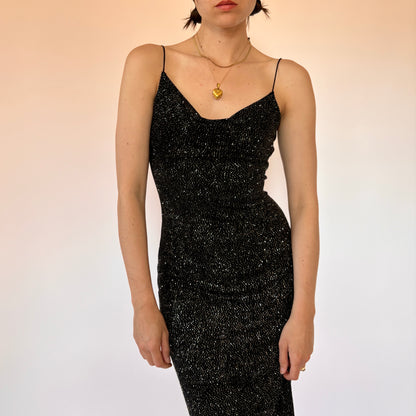 Y2K Glitter Midi Dress (XS/S)