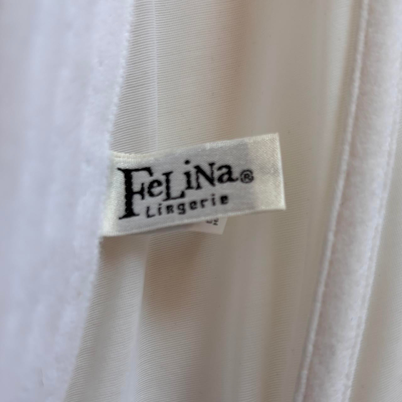 Y2K White Floral Mesh Bustier (32B)