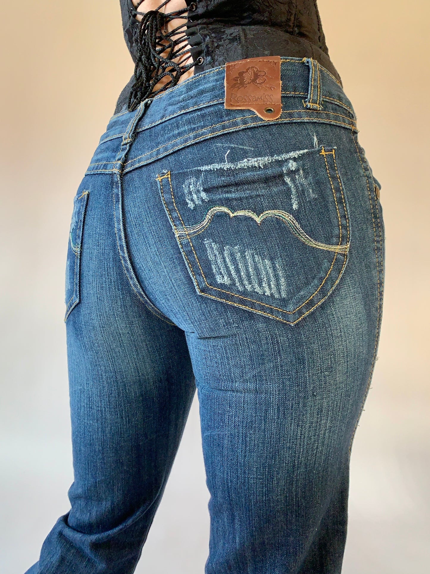 Y2K Distressed Jeans - XS