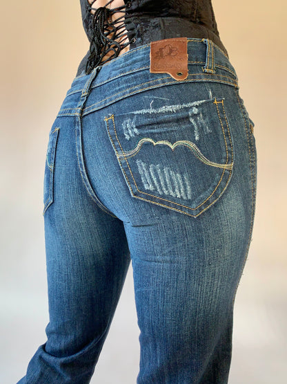 Y2K Distressed Jeans - XS