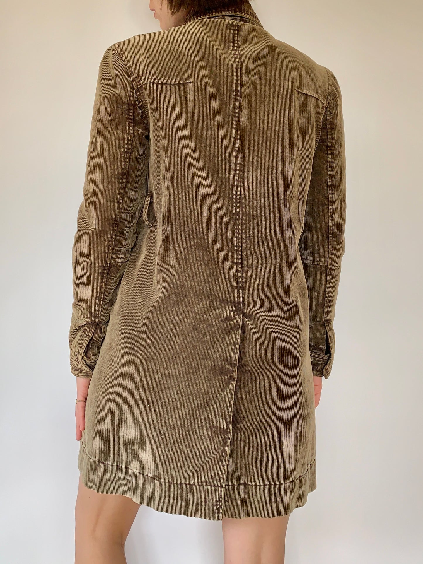 Vintage Corduroy Trench - Small