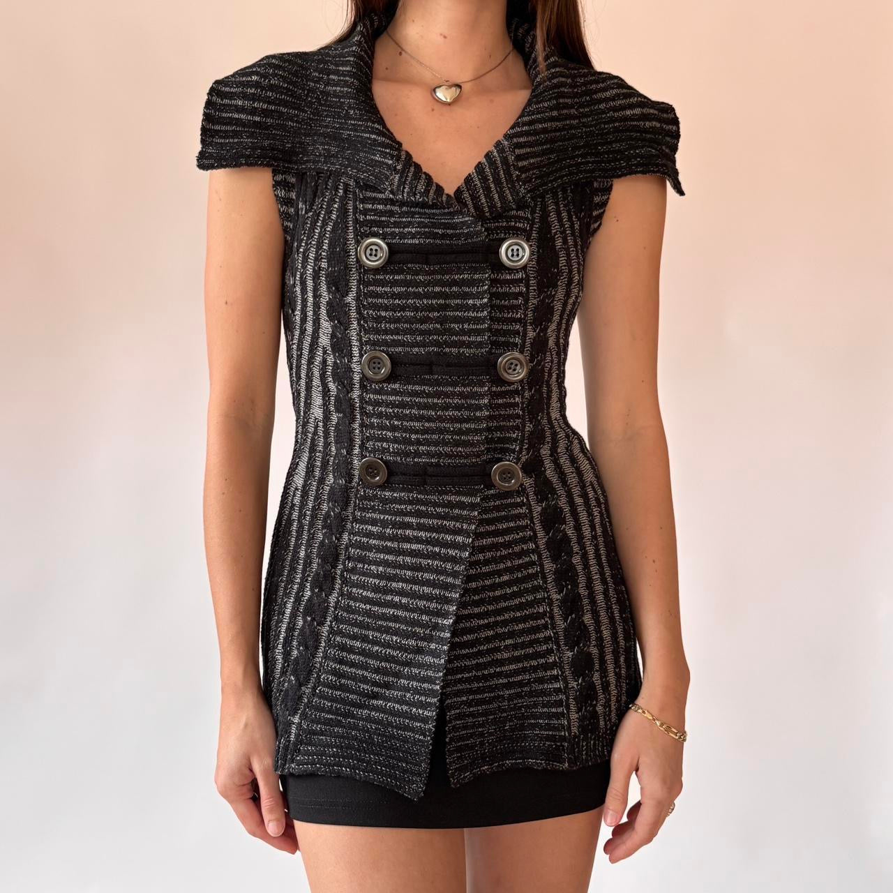 Y2K Knitted Micro Mini Dress (S)