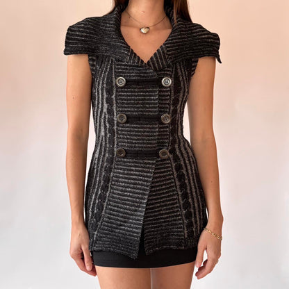 Y2K Knitted Micro Mini Dress (S)