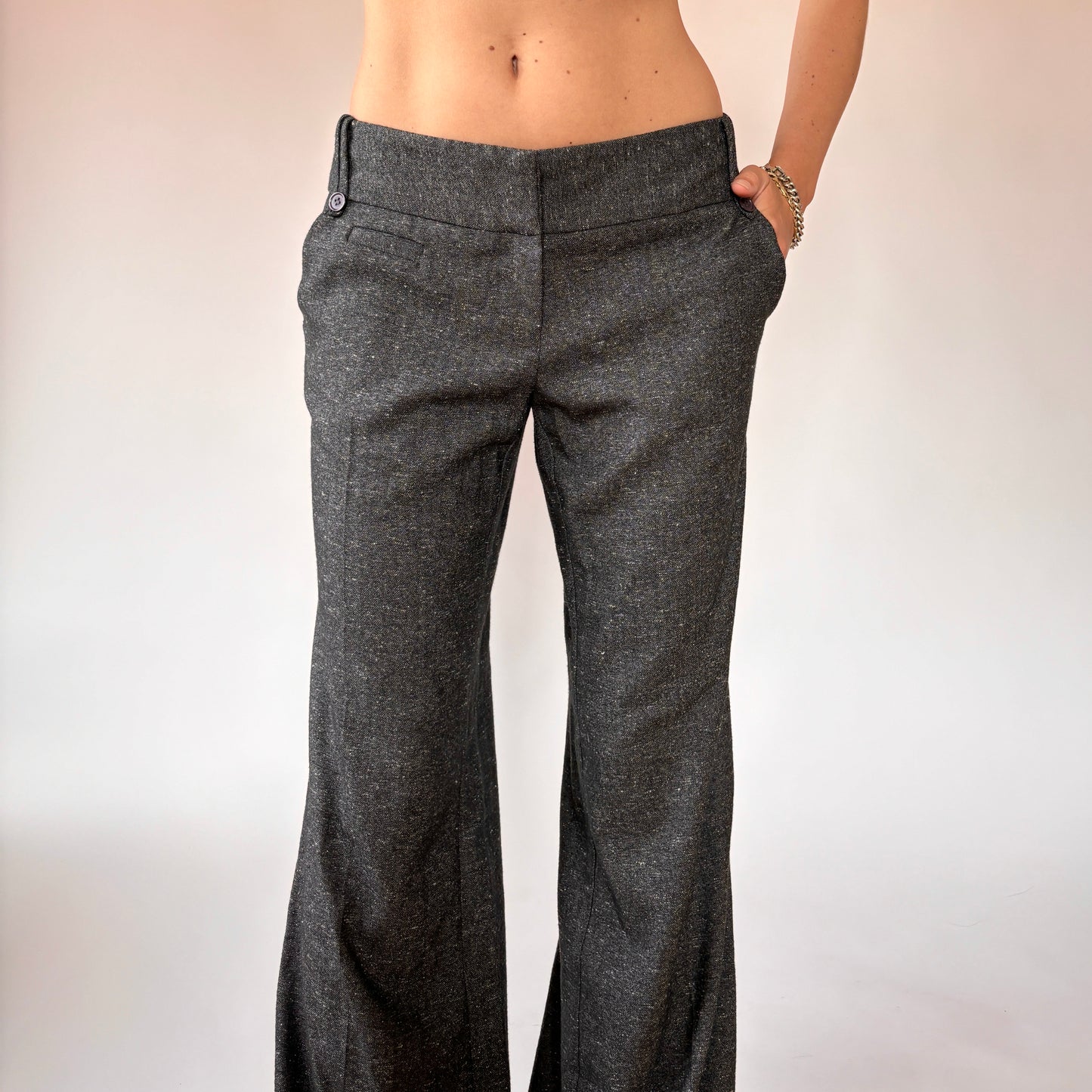 2000s Gray Office Flares (M/L)