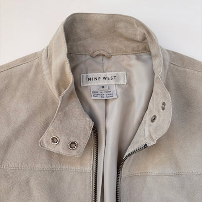 2000s Suede Moto Jacket (S/M)