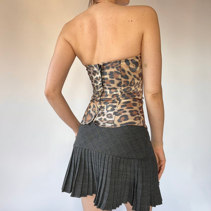 2000s Leopard Bustier (XS)
