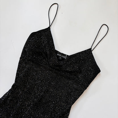 Y2K Glitter Midi Dress (XS/S)
