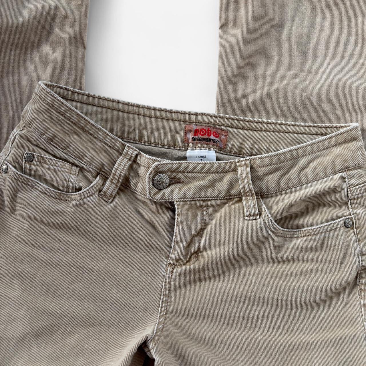 Y2K Low Rise Corduroy Flare Pants (S)