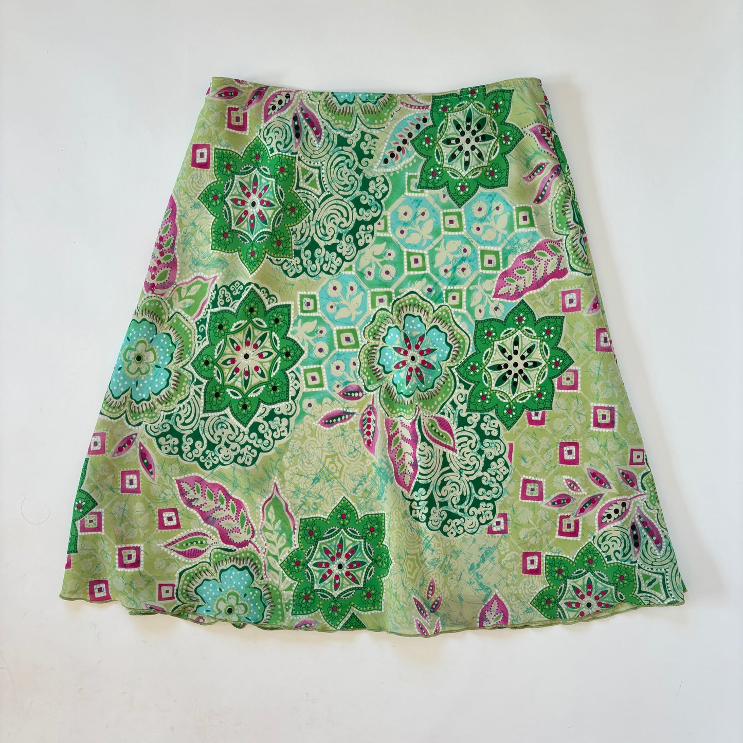 Y2K Medallion Midi Skirt (S/M)