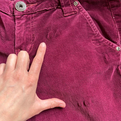 Y2K Low Rise Corduroy Flares (S)