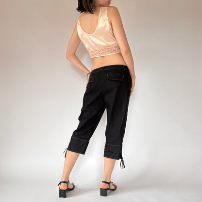 2000s Noir Capris (S)