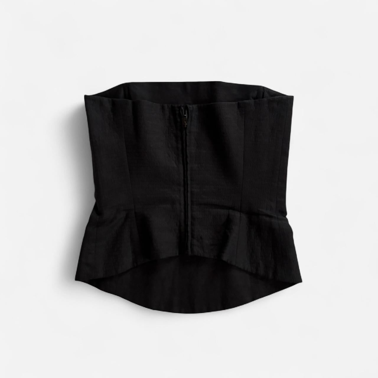 90s Italian Linen Structured Top (S)