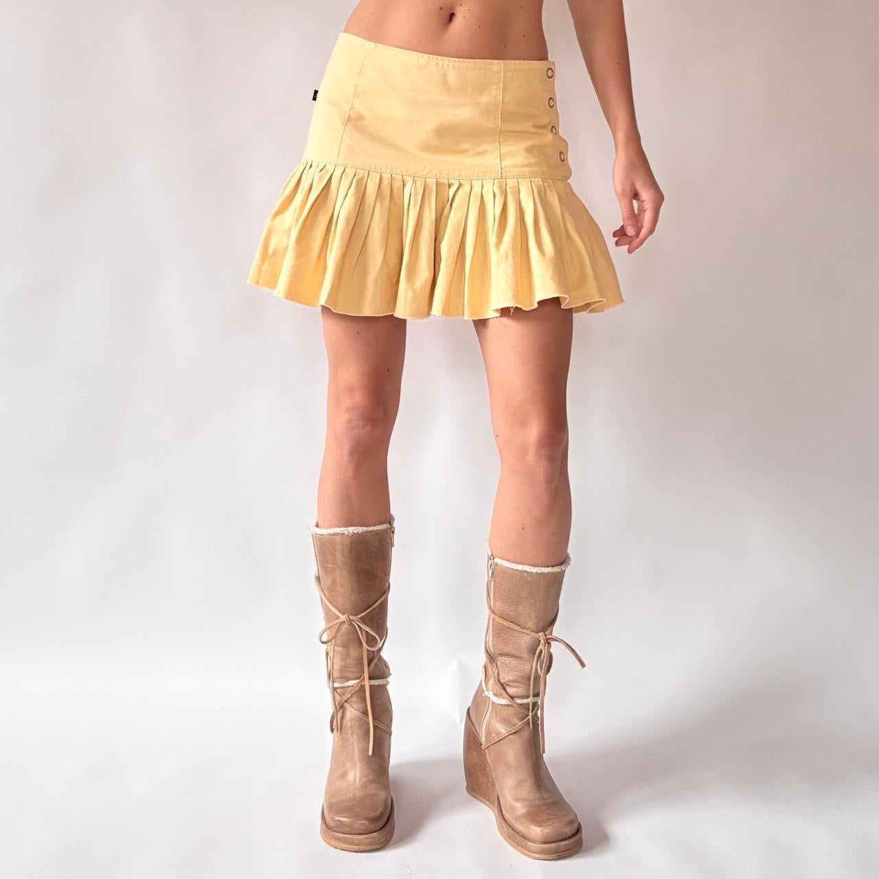 Y2K Pleated Mini Skirt (S/M)
