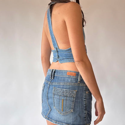 Y2K Denim Vest (XS/S)