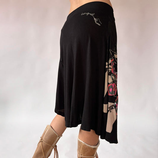 Desigual Graphic Midi Skirt (S/M)
