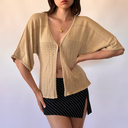 Y2K Slouchy Knit Top (S)