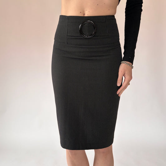 2000s Pinstripe Pencil Skirt (XS)