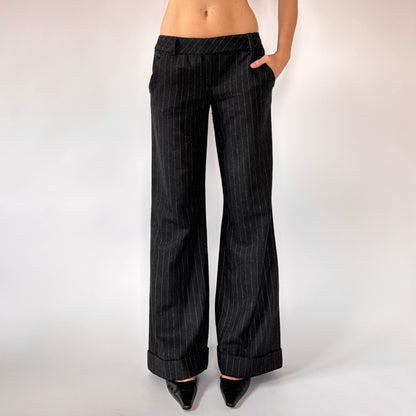 2000s Wool Pinstripe Trousers (XS/S)