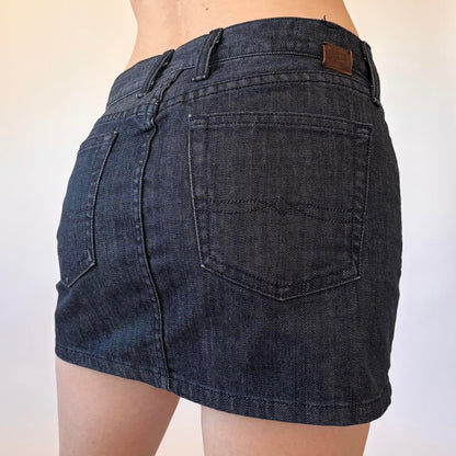 Lucky Dark Wash Denim Mini Skirt (XS)