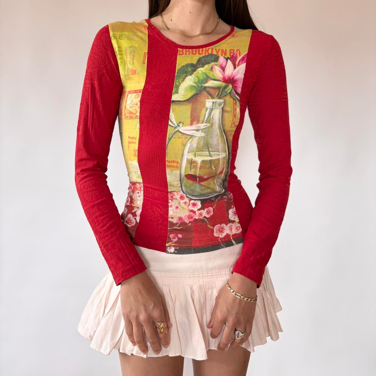 French Y2K Still Life Top (XS/S)