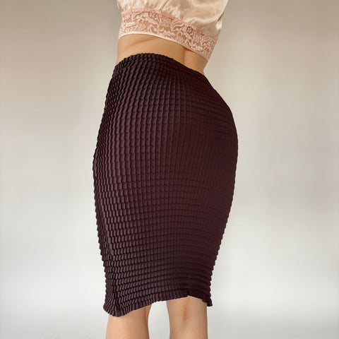90s Textured Midi Skirt (S)