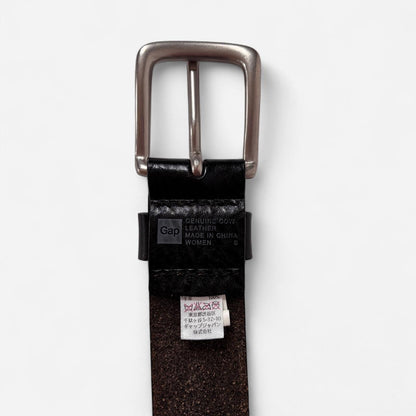 Black Genuine Leather Belt