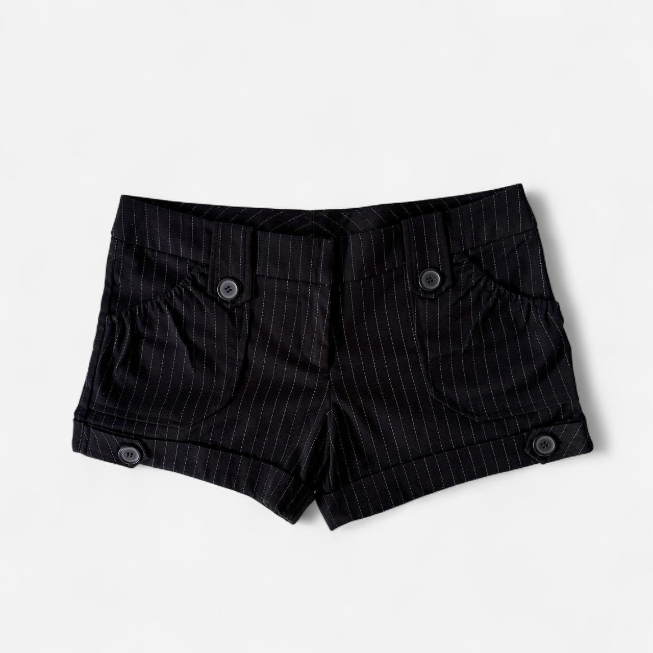 2000s Pinstripe Trouser Shorts (M)