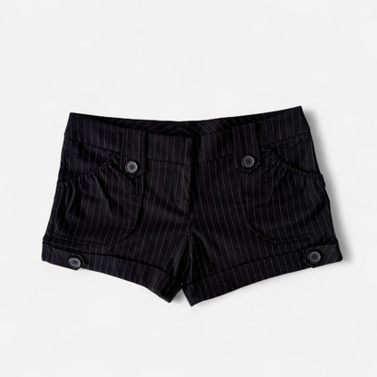 2000s Pinstripe Trouser Shorts (M)