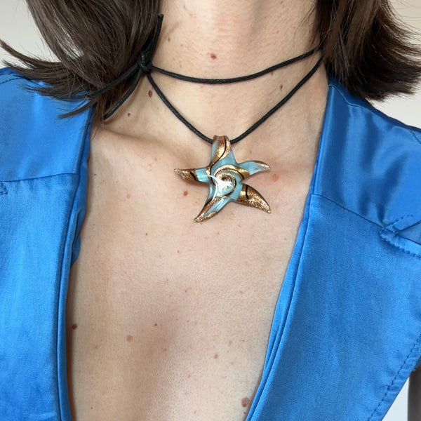 Glass Sea Star Necklace