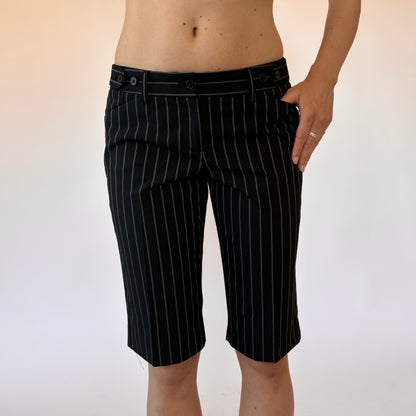 Y2K Pinstripe Shorts (XS)