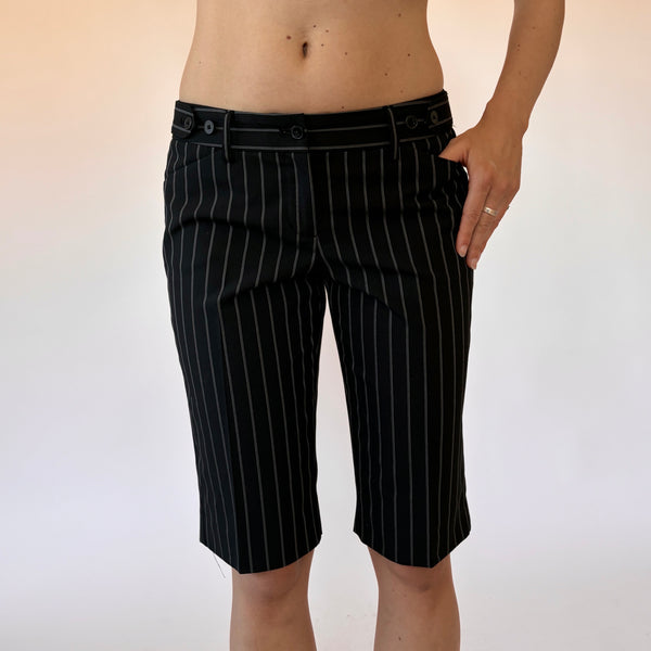 Y2K Pinstripe Shorts (XS)