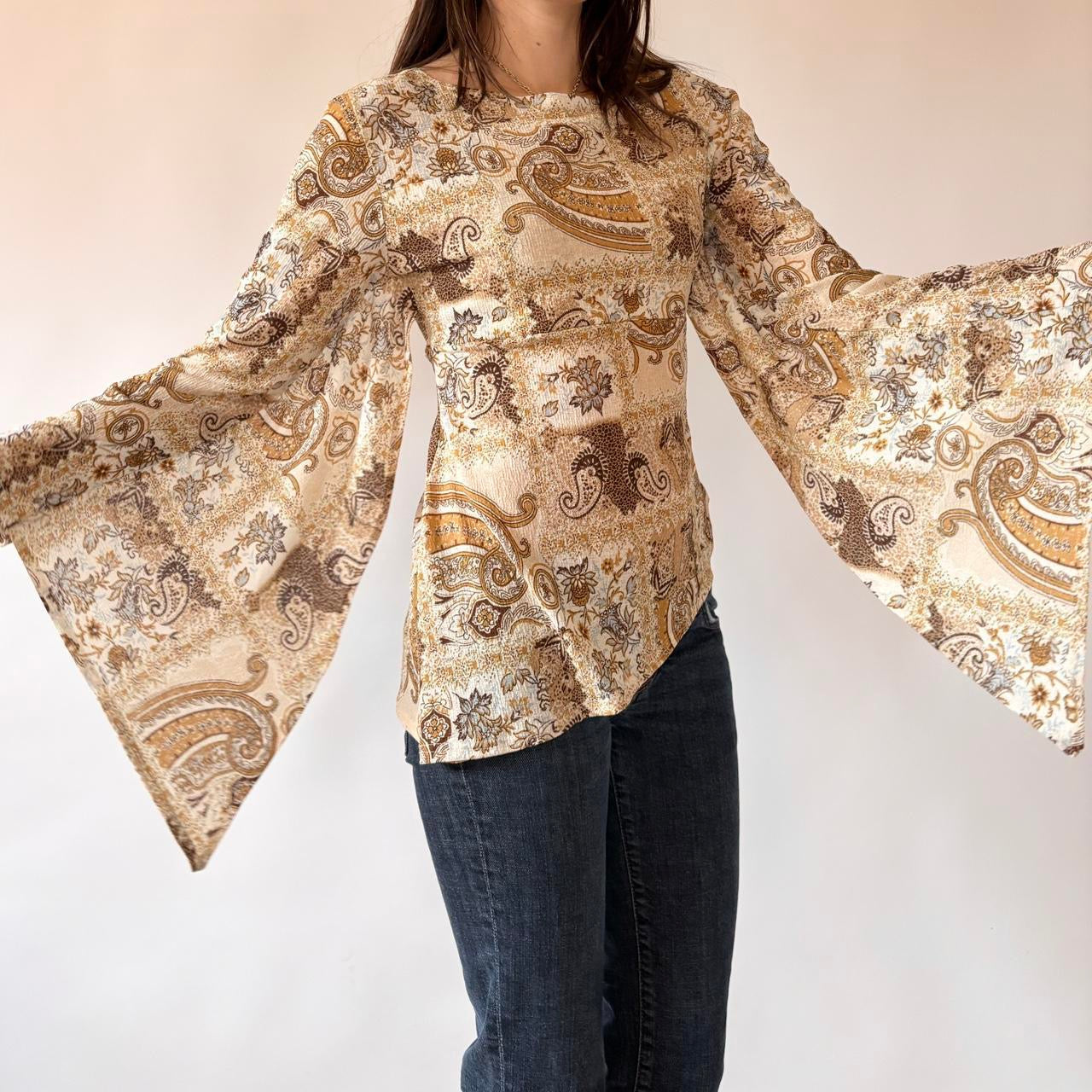 Y2K Boho Whimsy Top (S/M)