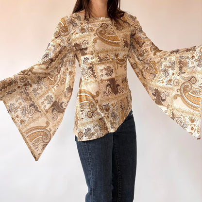 Y2K Boho Whimsy Top (S/M)