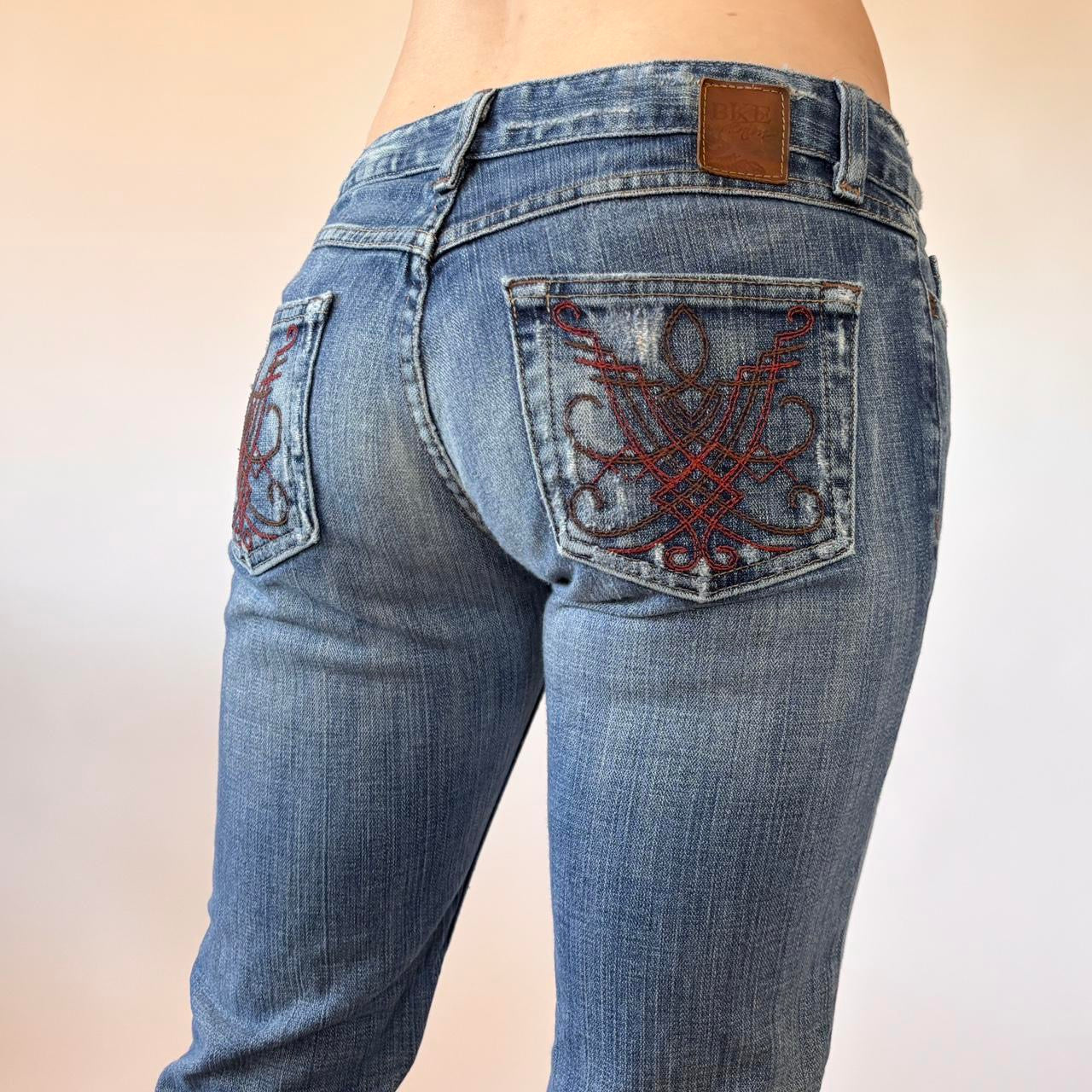 Y2K Low Rise Bootcut Jeans (XXS)