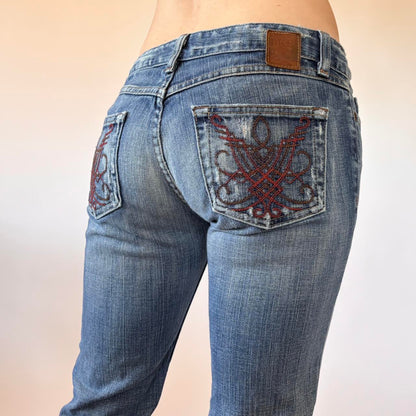 Y2K Low Rise Bootcut Jeans (XXS)
