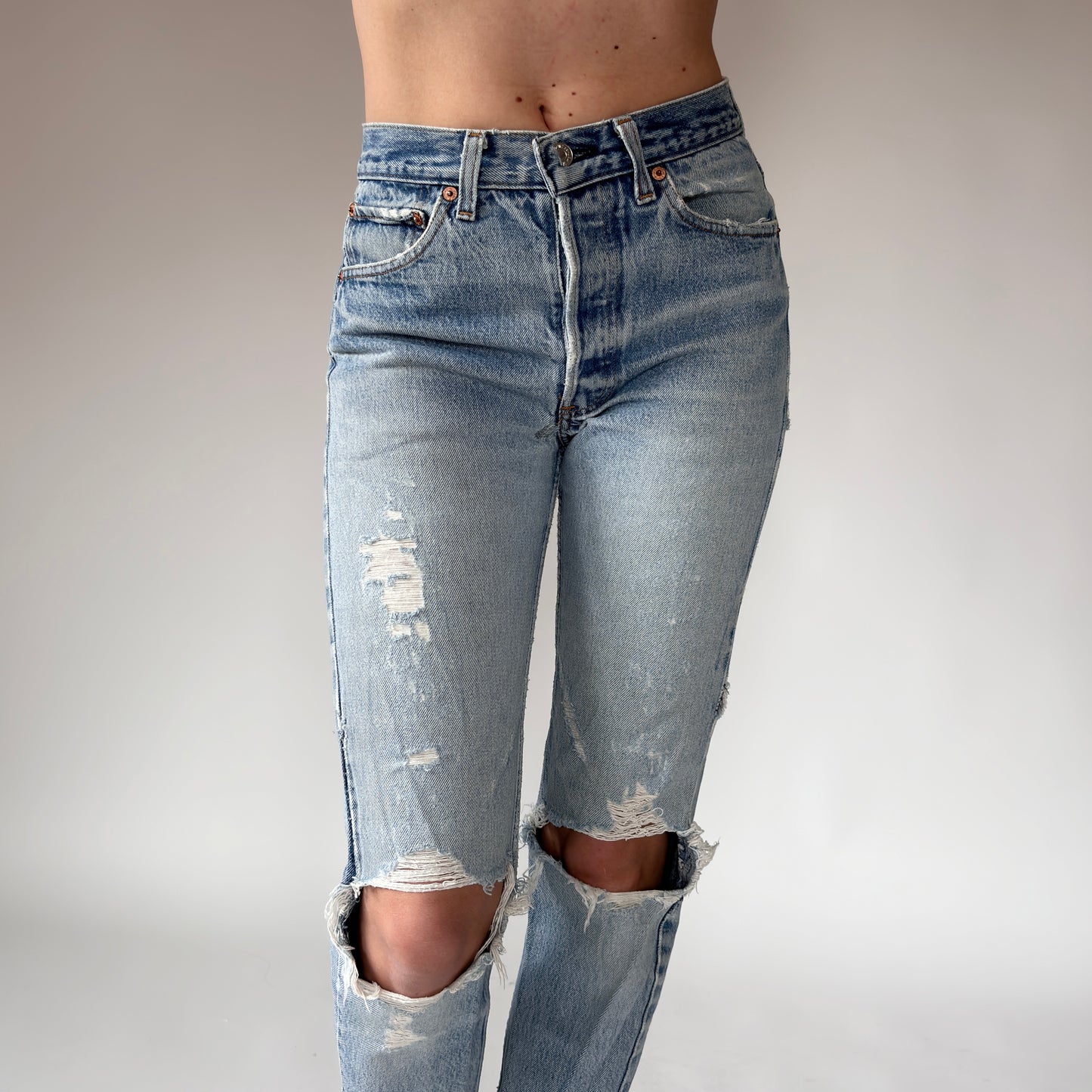 Levi’s 80s Patchwork 501s (XS)