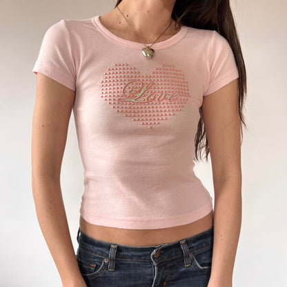 90s Love Graphic Baby Tee (XS/S)