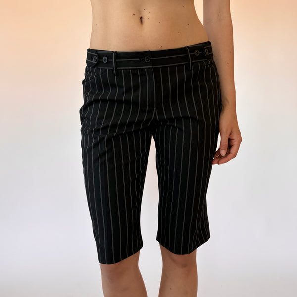 Y2K Pinstripe Shorts (XS)