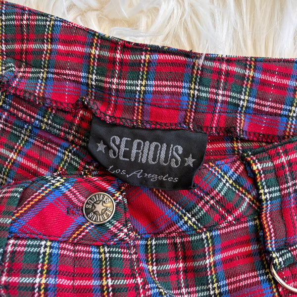 90s Plaid Mallgoth Shorts (M)