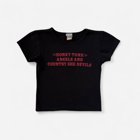 90s Angels & She-Devils Baby Tee (XS)